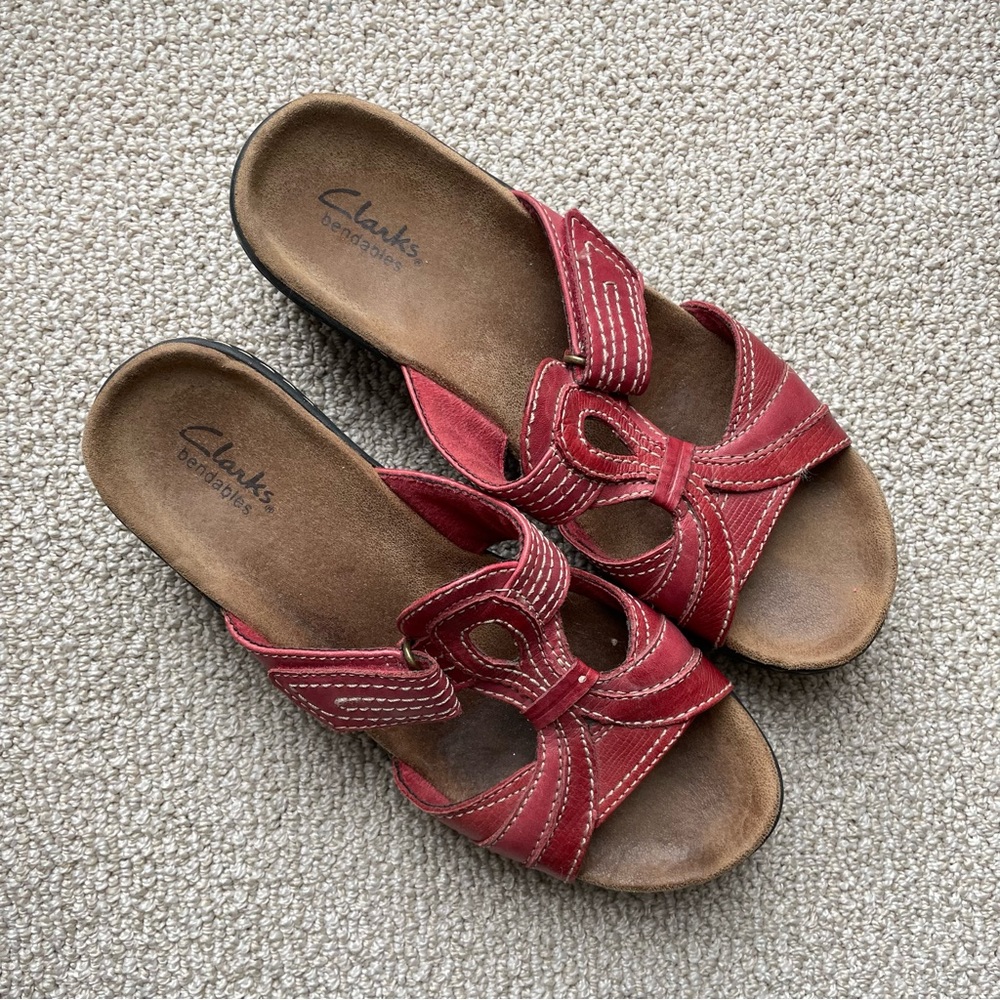 Clarks Women's Red Sandals